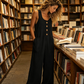 Women's Sleeveless Wide-Leg Jumpsuit with Pockets