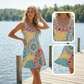 Casual Sleeveless A-Line Printed Summer Dress