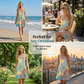 Casual Sleeveless A-Line Printed Summer Dress
