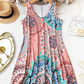 Casual Sleeveless A-Line Printed Summer Dress