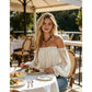 Women's Bohemian Off-Shoulder Lace Top