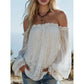 Women's Bohemian Off-Shoulder Lace Top