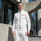 Men's Casual Printed Zip Jacket & Pants Set