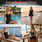 Double Strap Ruched Skirted Swimsuit