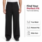 Men's Classic Fit Wide-Leg Suit Pants