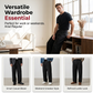 Men's Classic Fit Wide-Leg Suit Pants