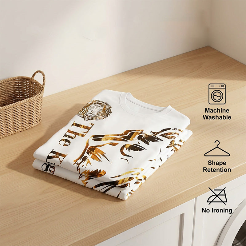 ⏳Time-Limited Special⏰Men's Lion Graphic Set – Bold, Breathable, Urban Cool 😎