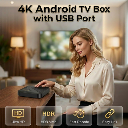 🎁 LIMITED-TIME 50% OFF! ✨Android TV Box with Bluetooth