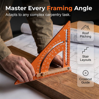 ⏳Time-Limited Special⏰Precision Woodworking Triangle Square – Alloy, Adjustable, Anti-Rust 🛠️