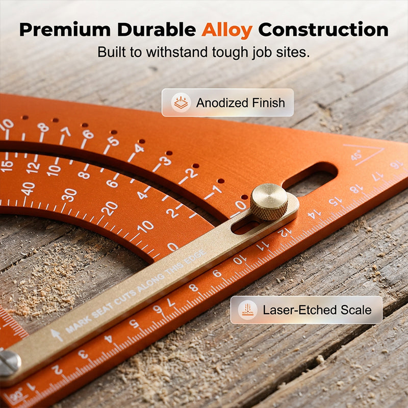 ⏳Time-Limited Special⏰Precision Woodworking Triangle Square – Alloy, Adjustable, Anti-Rust 🛠️