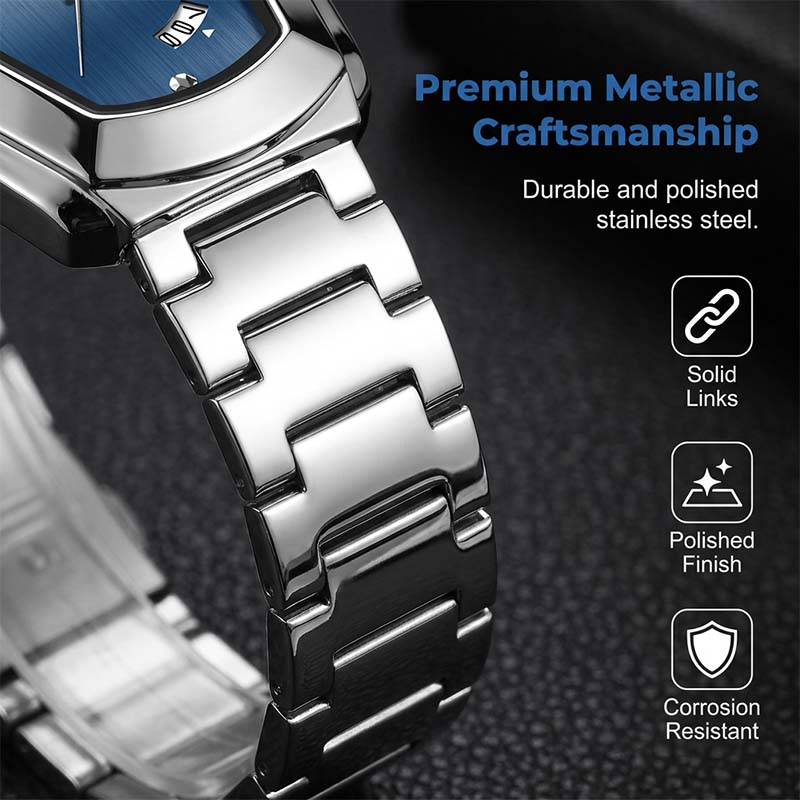 Men's Rhombus-Shaped Quartz Watch