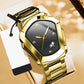 Men's Rhombus-Shaped Quartz Watch