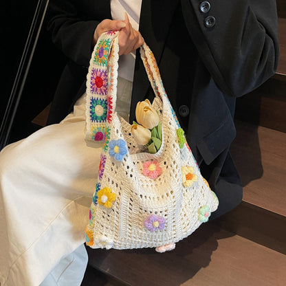 Women’s Crochet Ethnic Shoulder Bag