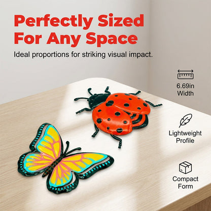 3D Bee, Butterfly, and Ladybird Wall Hangings