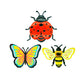 3D Bee, Butterfly, and Ladybird Wall Hangings