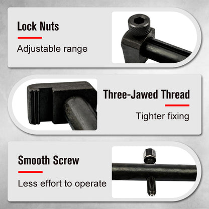 🎉 2026 Sale — Over 25600 Sold! 🔧Heavy-Duty Adjustable Crankshaft Pulley Removal Tool｜Universal Automotive Engine Puller ✨