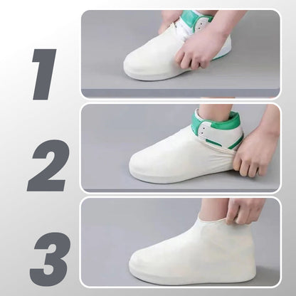 ⏰Waterproof Rain Shoe Cover – Non-slip sole & easy on/off – Reusable, perfect for wet weather or muddy walks – fits most shoes, keeps feet dry🌧️