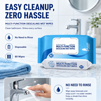 Multi-function Bathroom Descaling Cleaning Wipes