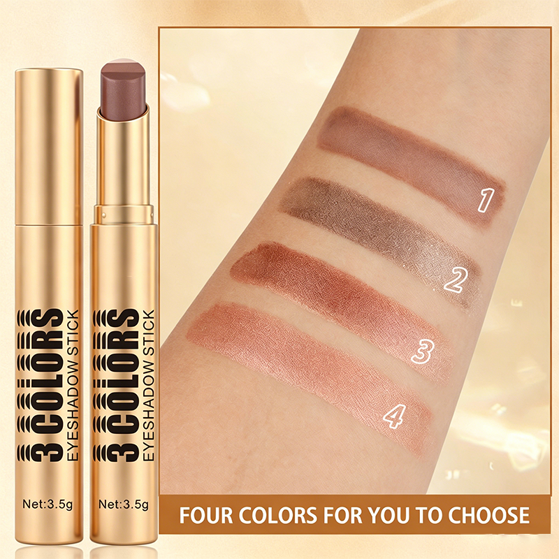 ⏳Time-Limited Special⏰3-in-1 Gradient Eyeshadow Stick – One-Swipe, Waterproof, Curved Nib ✨