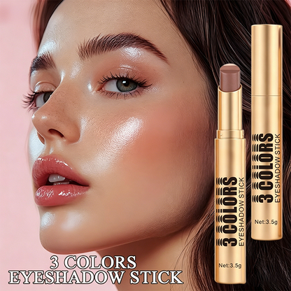 ⏳Time-Limited Special⏰3-in-1 Gradient Eyeshadow Stick – One-Swipe, Waterproof, Curved Nib ✨