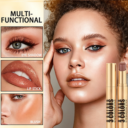 ⏳Time-Limited Special⏰3-in-1 Gradient Eyeshadow Stick – One-Swipe, Waterproof, Curved Nib ✨