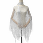 Women’s Hollow-Out Fishnet Tassel Poncho