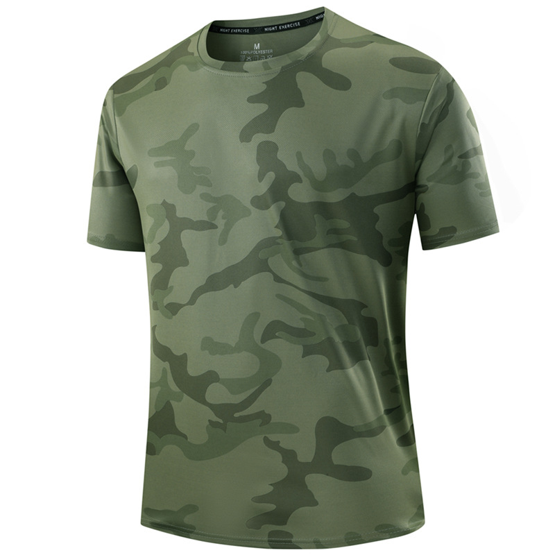 ⏳Time-Limited Special⏰Men's Quick Dry Camo Sports T-Shirt – Moisture Wicking & Active Fit – Train in Style 💪