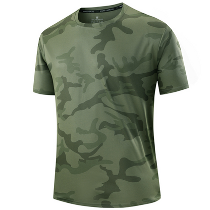 ⏳Time-Limited Special⏰Men's Quick Dry Camo Sports T-Shirt – Moisture Wicking & Active Fit – Train in Style 💪