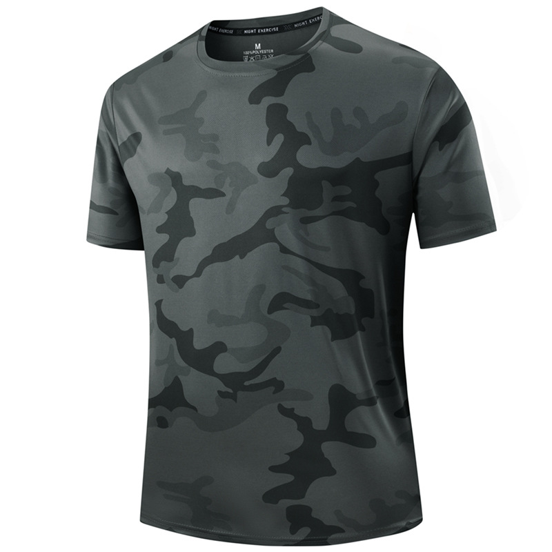 ⏳Time-Limited Special⏰Men's Quick Dry Camo Sports T-Shirt – Moisture Wicking & Active Fit – Train in Style 💪