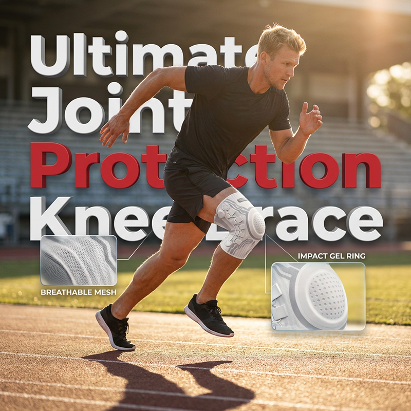 Smart Knee Brace with Adjustable Compression Knob