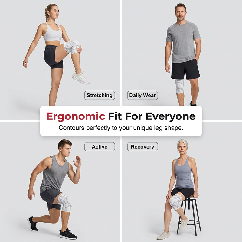 Smart Knee Brace with Adjustable Compression Knob