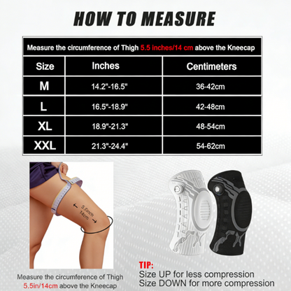 Smart Knee Brace with Adjustable Compression Knob