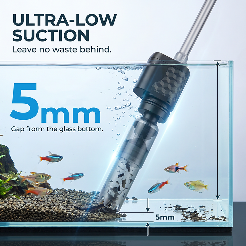 Effortless Cleaning Electric Aquarium Vacuum