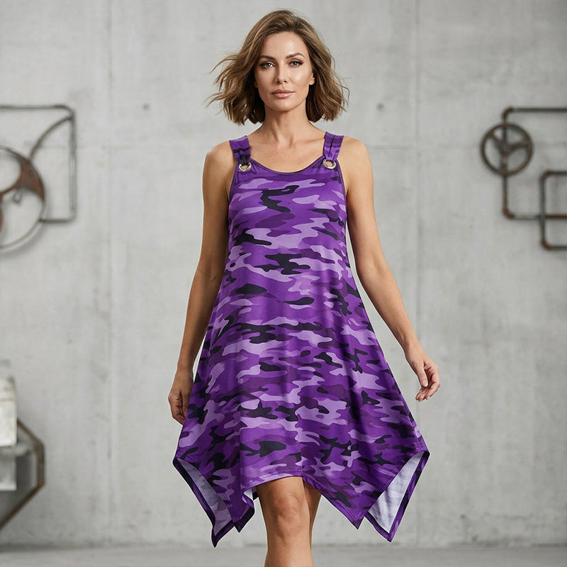 💃 Curve-Enhancing Camouflage Midi Dress >> Shape | Style | Sass