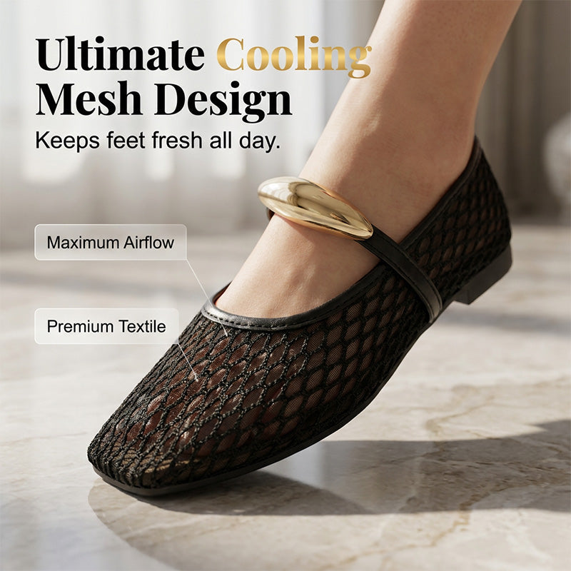 Women's Elegant Hollow-Out Breathable Flats