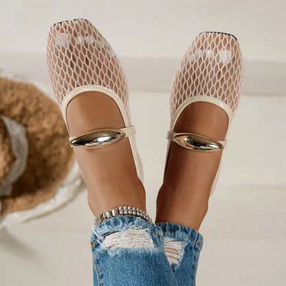 Women's Elegant Hollow-Out Breathable Flats