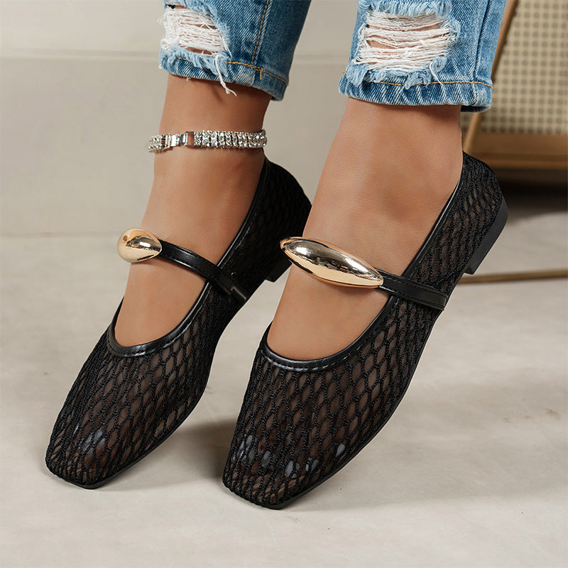 Women's Elegant Hollow-Out Breathable Flats