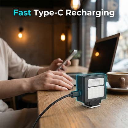 Pocket-Sized Rechargeable Camera Flash