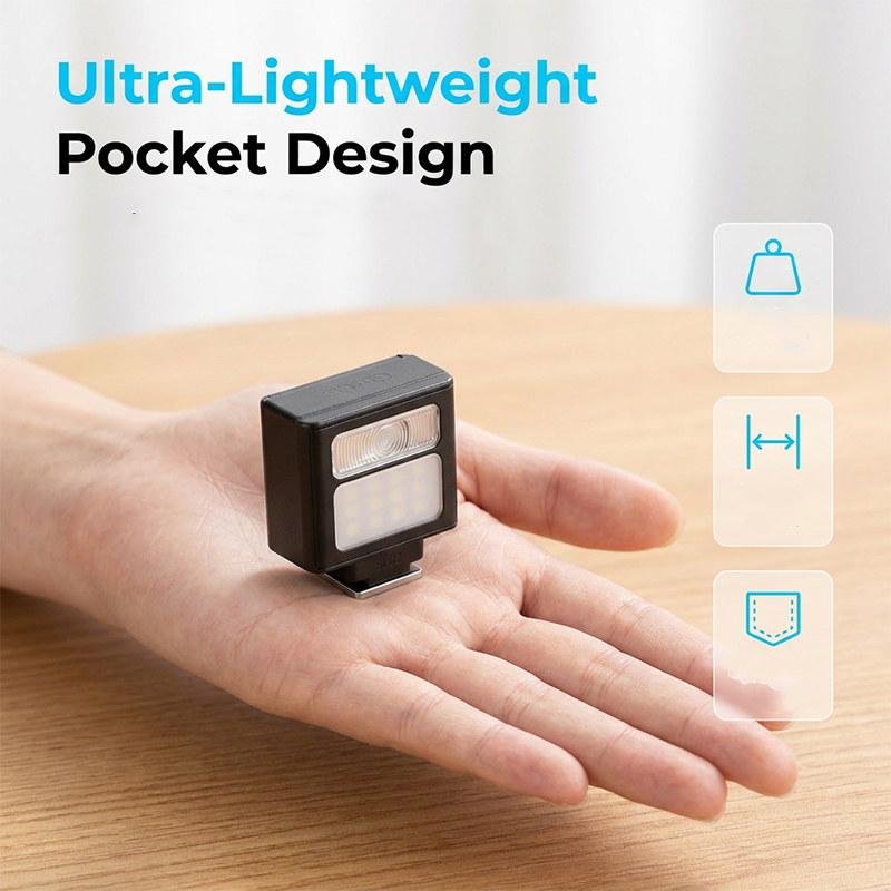 Pocket-Sized Rechargeable Camera Flash