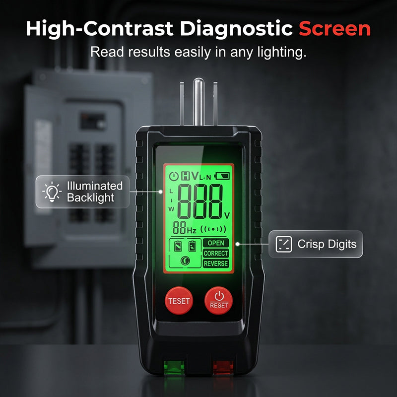Digital Circuit Breaker Finder and Outlet Tester Kit