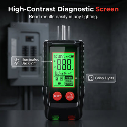 Digital Circuit Breaker Finder and Outlet Tester Kit