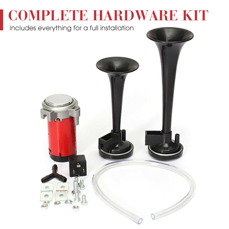 Universal Dual Trumpet Air Horn Kit