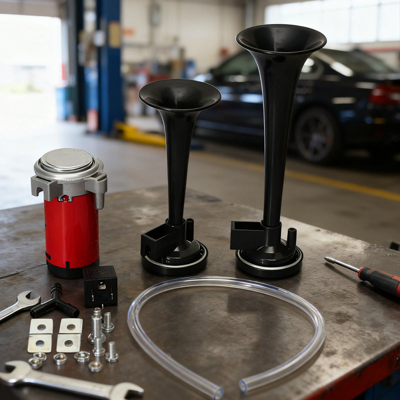 Universal Dual Trumpet Air Horn Kit