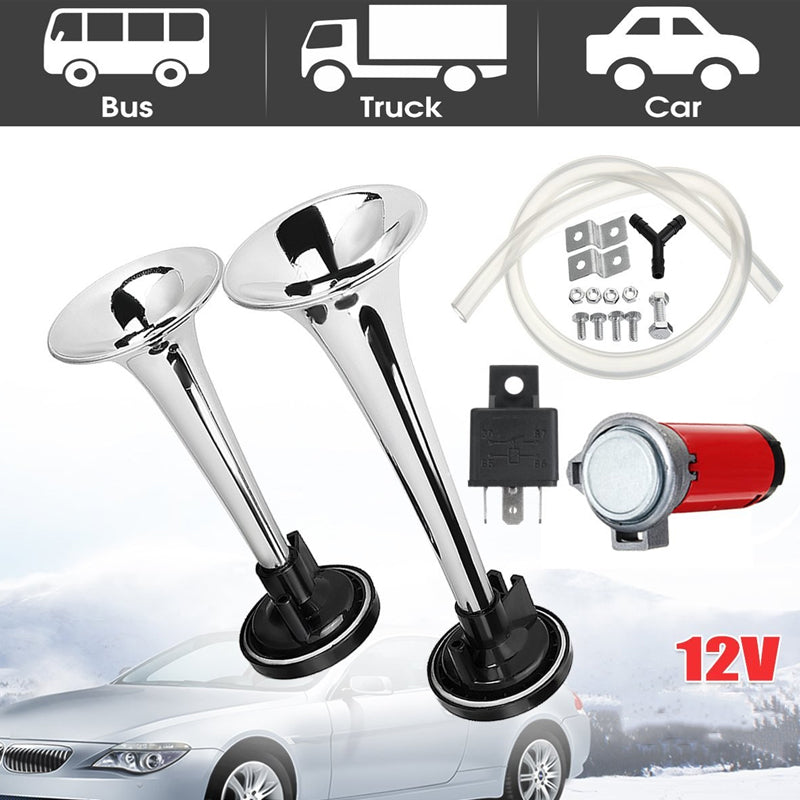 Universal Dual Trumpet Air Horn Kit