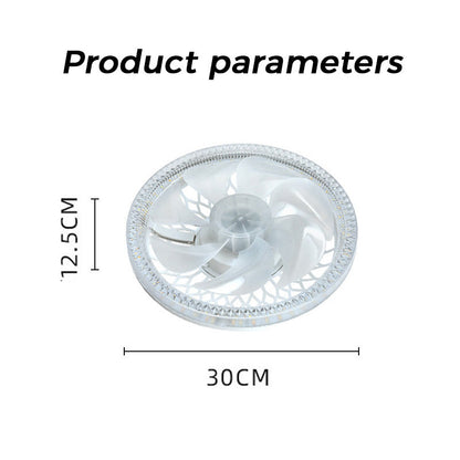 2-in-1 Mute Adjustable Fan Light with Remote Control for Bedroom