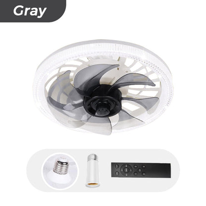 2-in-1 Mute Adjustable Fan Light with Remote Control for Bedroom
