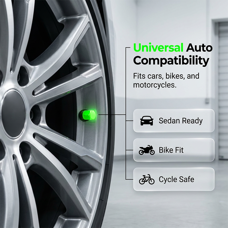 Universal Luminous Tire Valve Caps