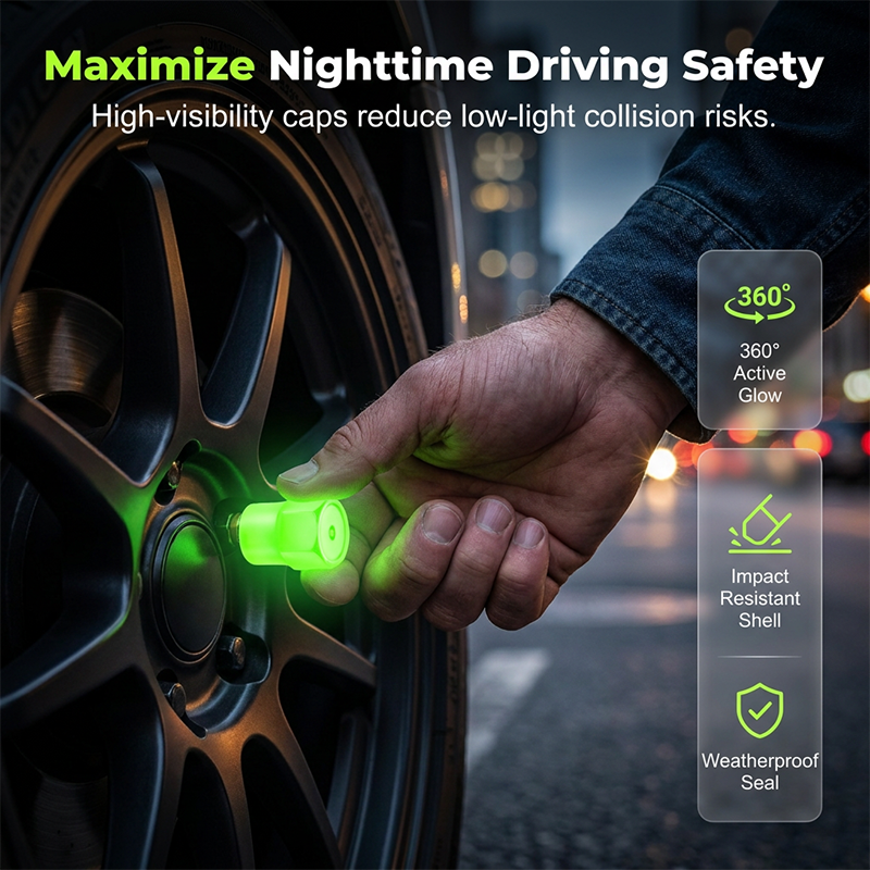 Universal Luminous Tire Valve Caps