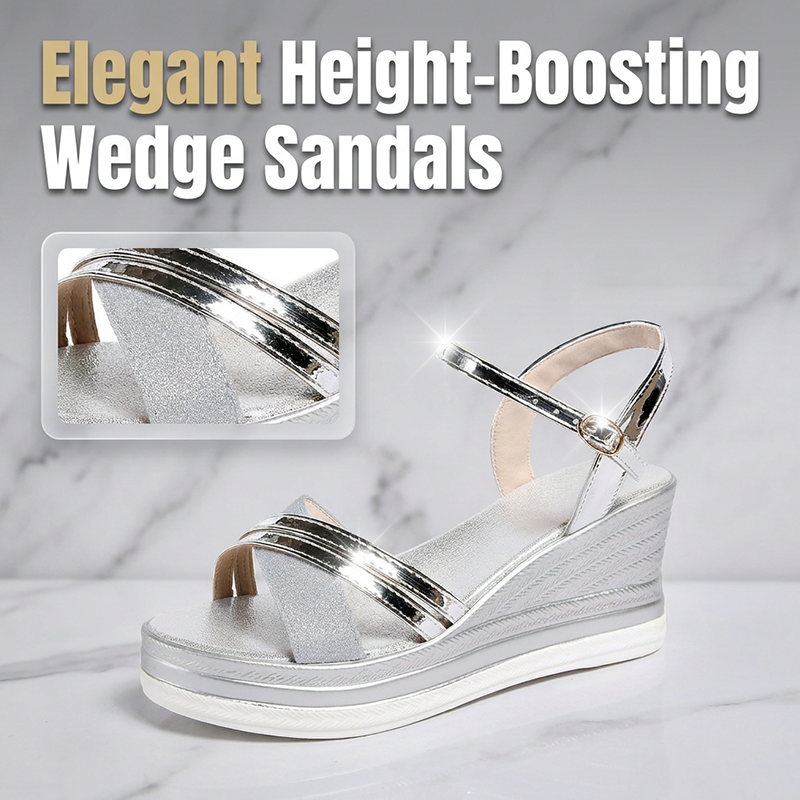 Women's Open Toe Ankle Strap Wedge Sandals