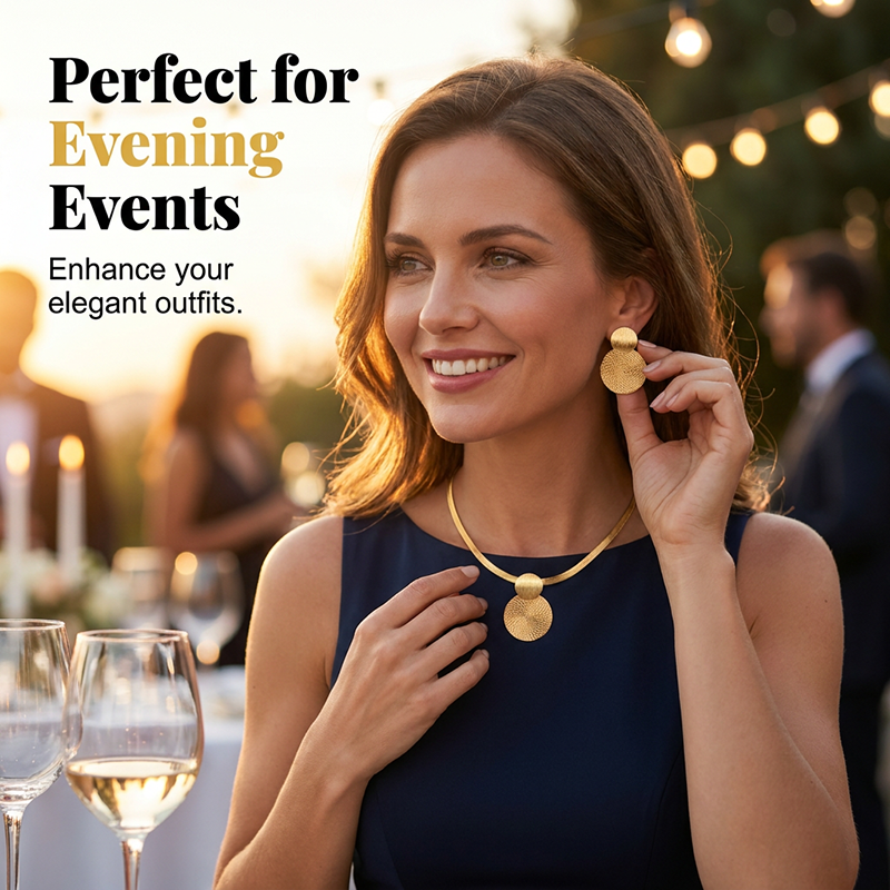 Modern Chic Necklace & Earring Set